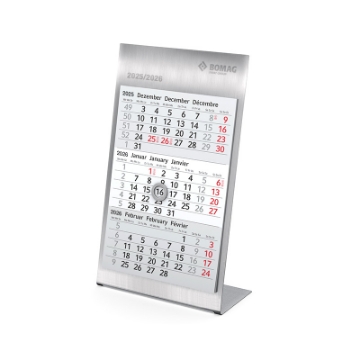 Bild von Edelstahl Tischkalender 2025